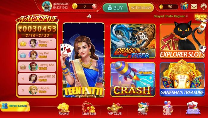A33 Club Interface