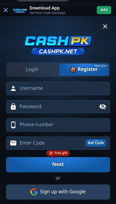 CashPK Register Now to Earn Online Cash